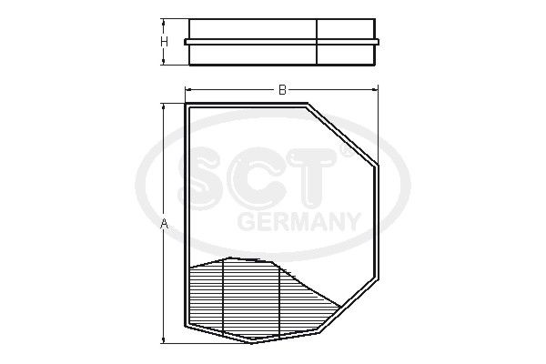 SCT GERMANY Filter,salongiõhk SA 1120